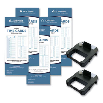 Acroprint® Exp250 Accessory Bundle, Weekly, Two Sides, 3.38 X 8.25 freeshipping - TVN Wholesale